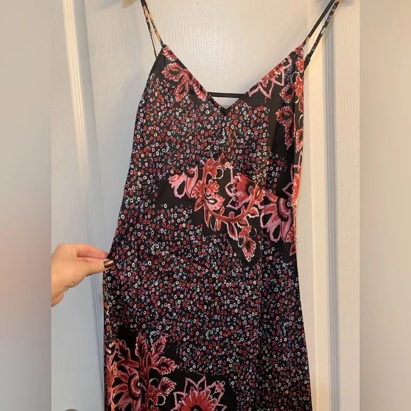 Free People Intimately Your Better Side Floral Print Midi Slip Dress Size S NWT - Picture 4 of 6